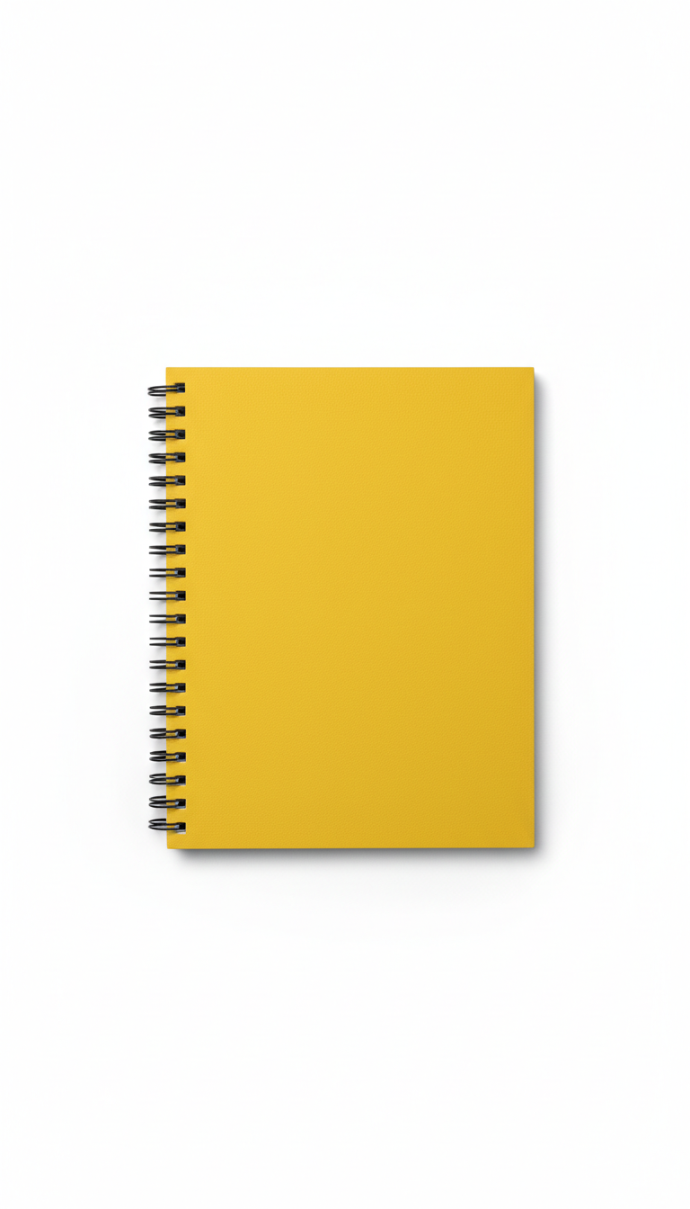 Metro Yellow Spiral Notebook